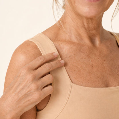 Camiseta de tirantes moldeadora y cómoda con sujetador integrado