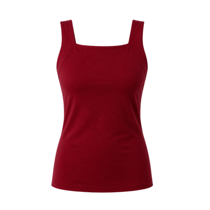 Camiseta de tirantes moldeadora y cómoda con sujetador integrado