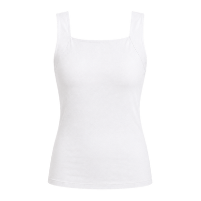 Camiseta de tirantes moldeadora y cómoda con sujetador integrado