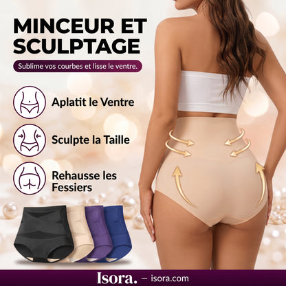 Culotte Gainante CrossBand™ — Taille Haute Sans Couture Ventre Plat
