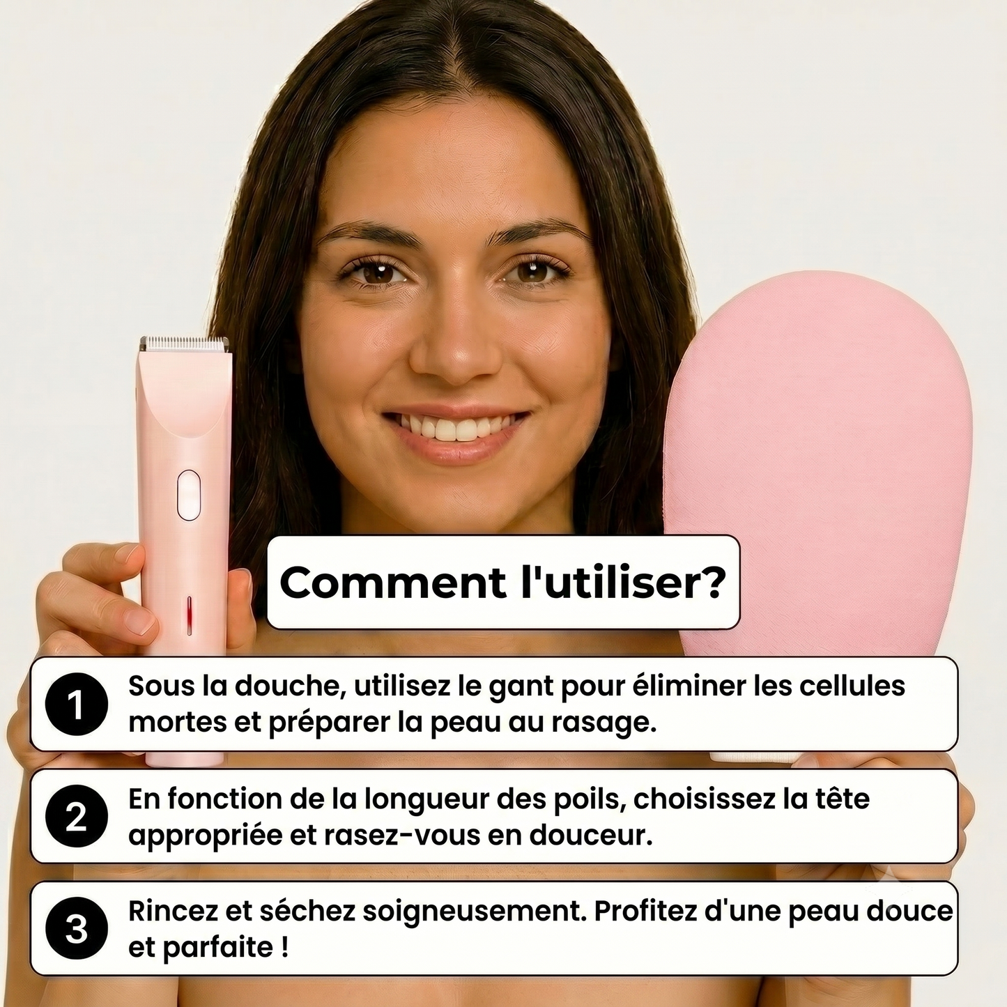 Rasoir 2-en-1 pour le maillot et le corps Isora