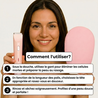 Rasoir 2-en-1 pour le maillot et le corps Isora