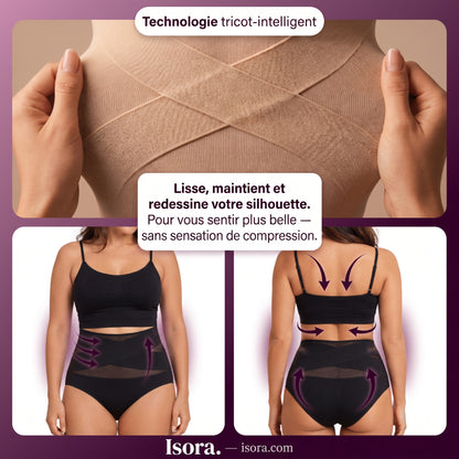 Culotte Gainante CrossBand™ — Taille Haute Sans Couture Ventre Plat