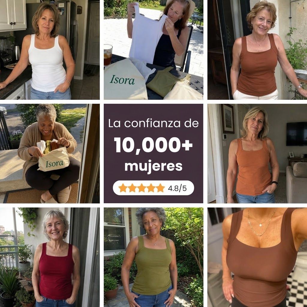 Camiseta de tirantes moldeadora y cómoda con sujetador integrado