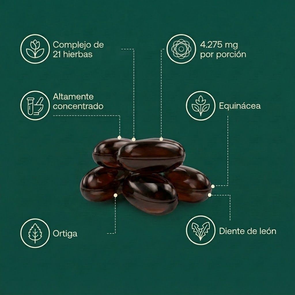 Cápsulas blandas de drenaje linfático