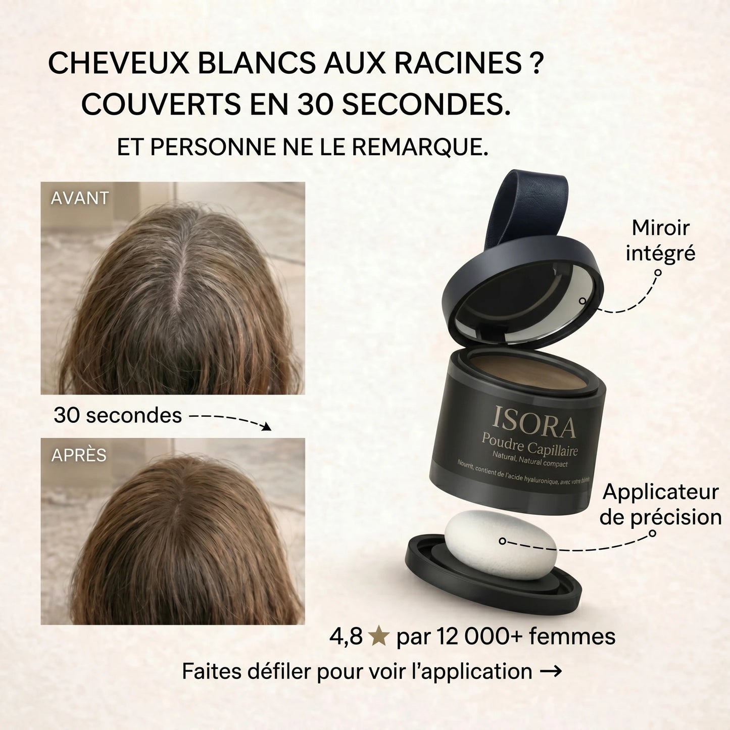 Isora Poudre Retouche Racines